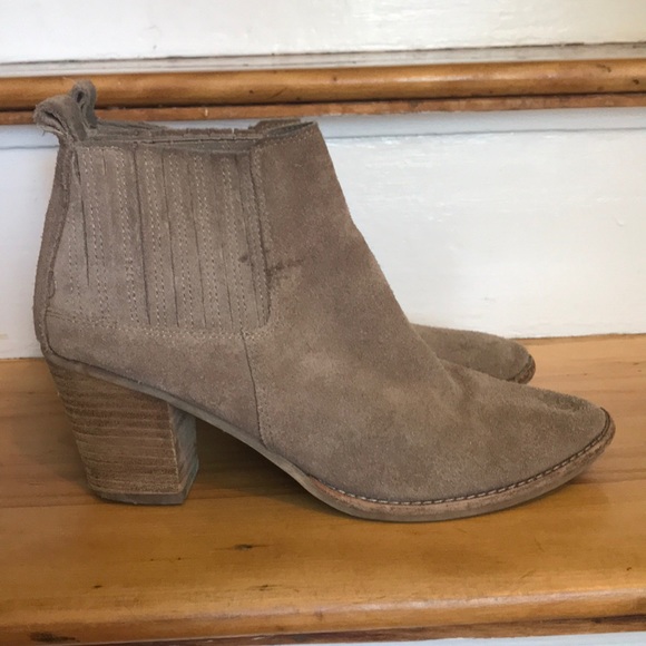 Dolce Vita Tan Suede Ankle Booties - Picture 5 of 6